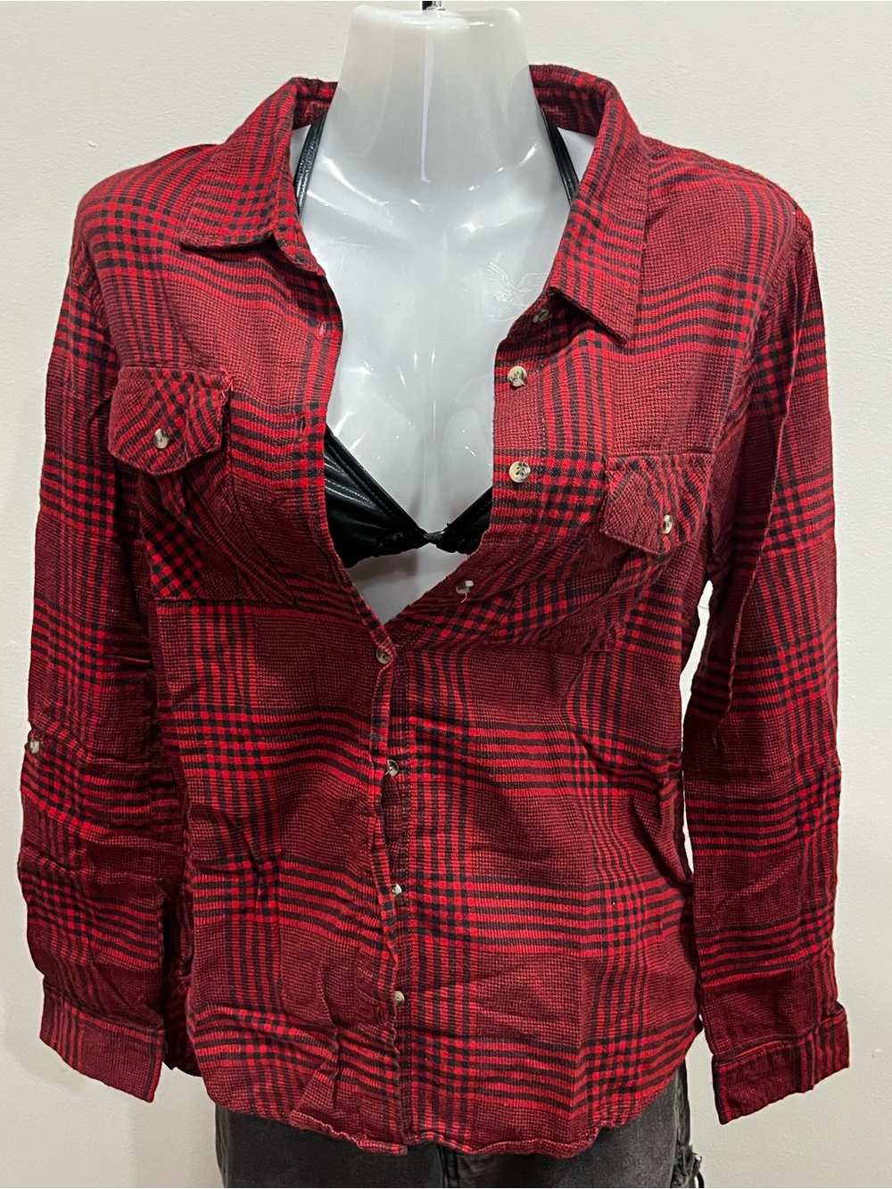 Urban Heritage Red Plaid Button-Down Shirt